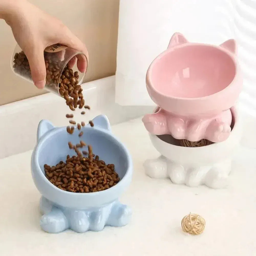 Ceramic cat bowl anti-vomiting