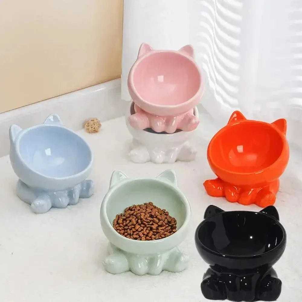 Ceramic cat bowl anti-vomiting