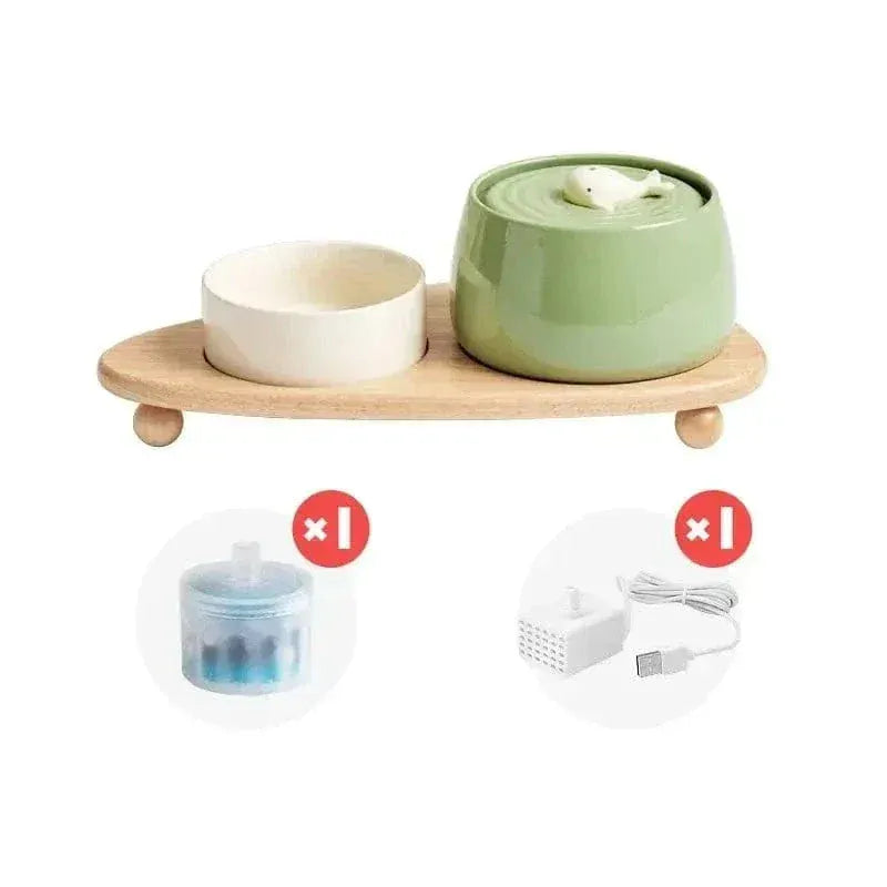 Ceramic cat water fountain