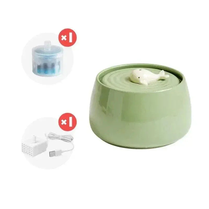 Ceramic cat water fountain