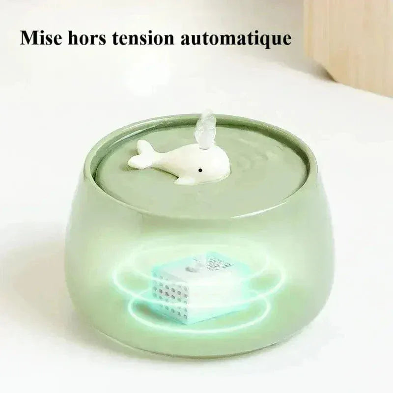 Ceramic cat water fountain