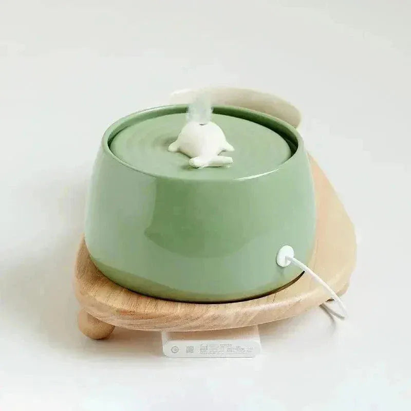 Ceramic cat water fountain