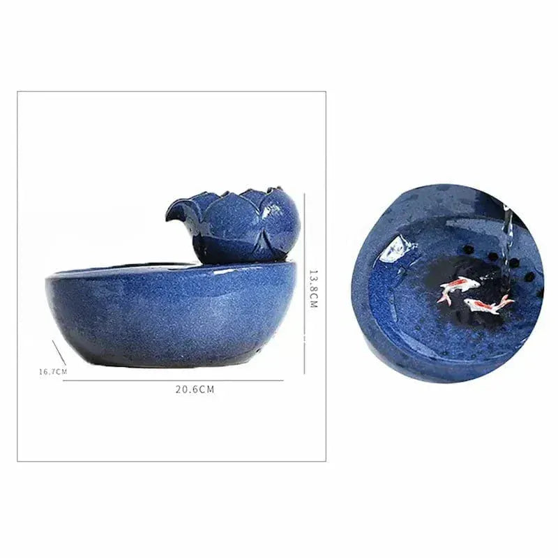 Ceramic cat water fountain – fresh & clean water