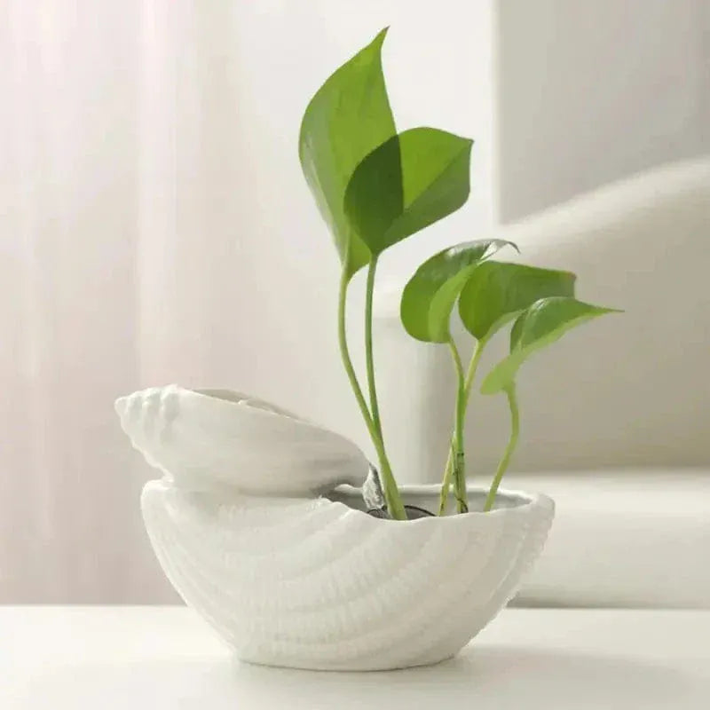 Ceramic cat water fountain with permanent filter