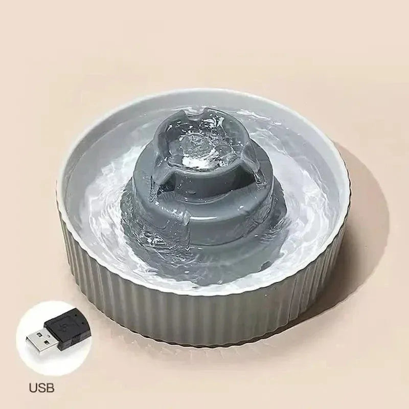 Ceramic filtering cat water fountain