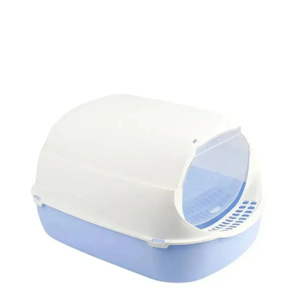 Closed odor-proof cat litter box
