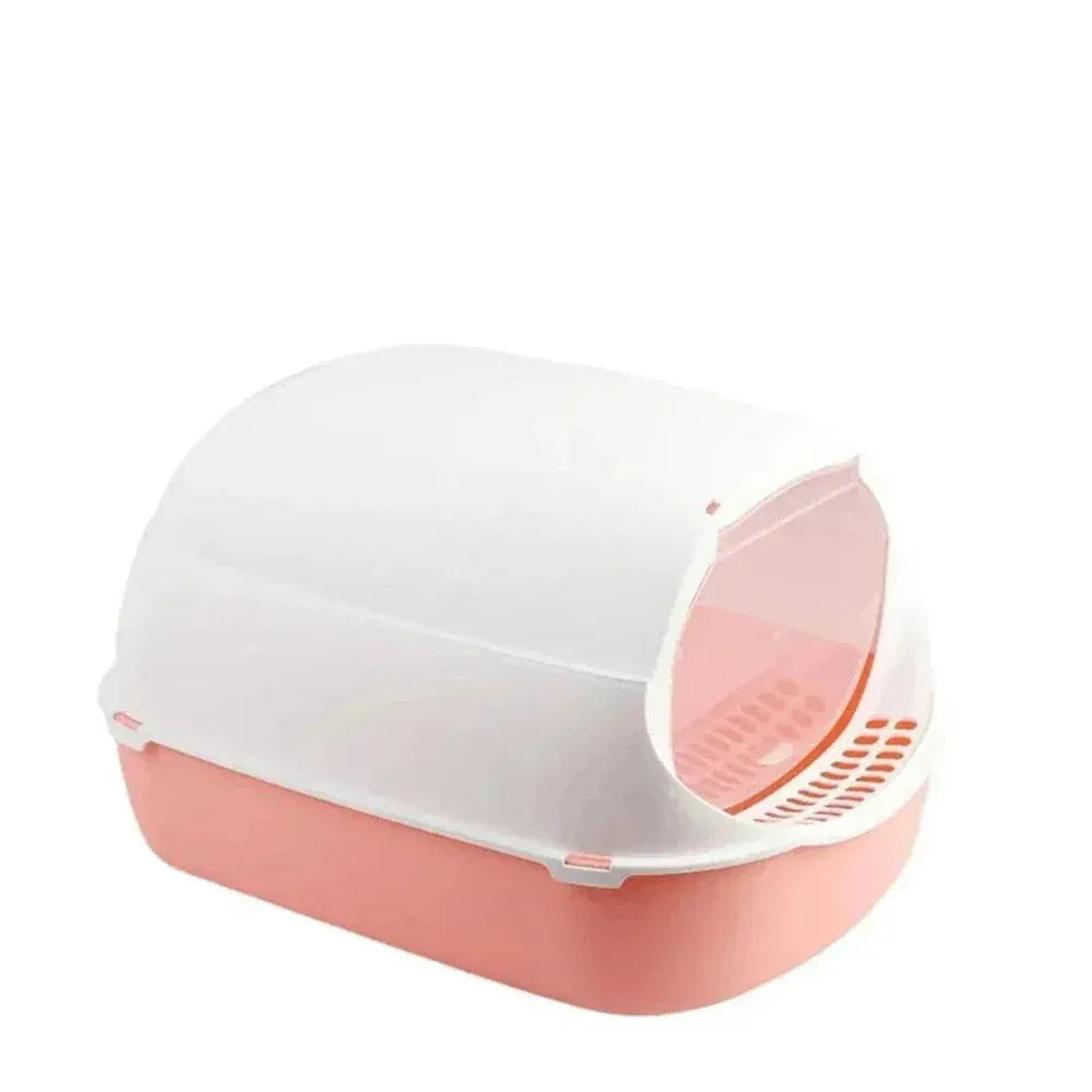 Closed odor-proof cat litter box