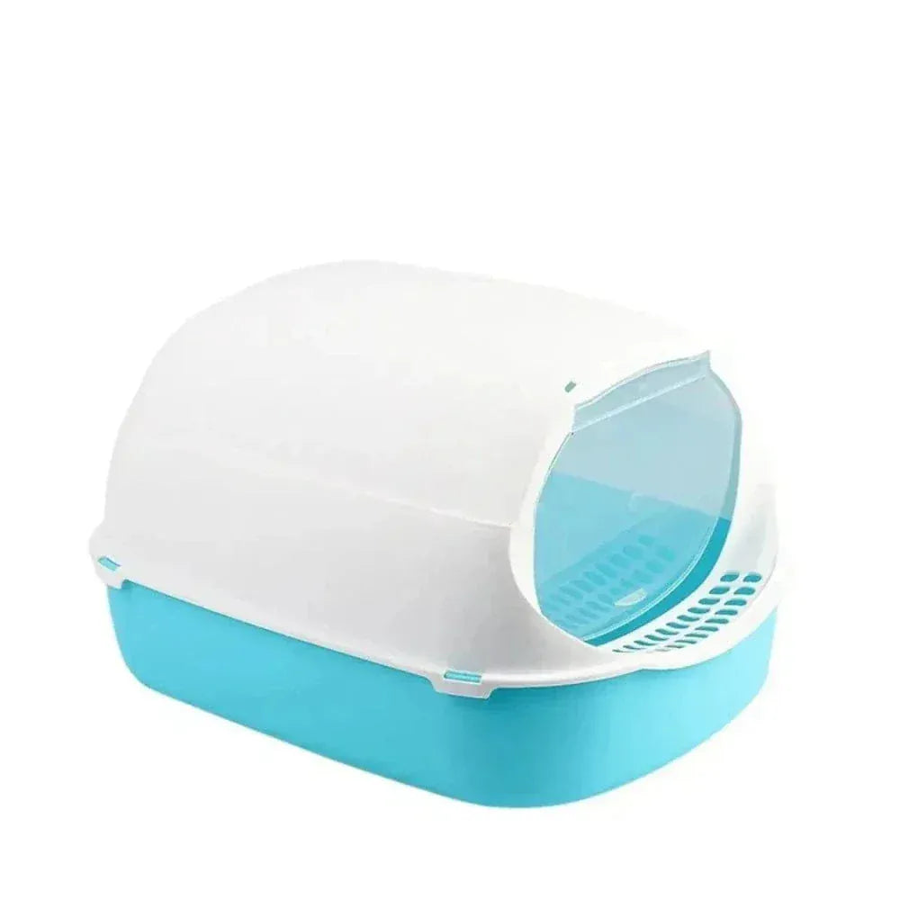 Closed odor-proof cat litter box