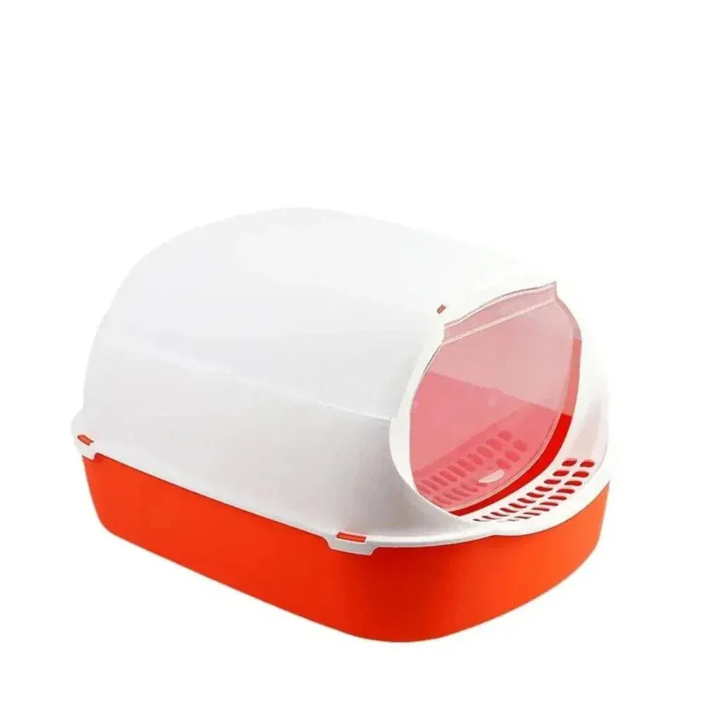 Closed odor-proof cat litter box