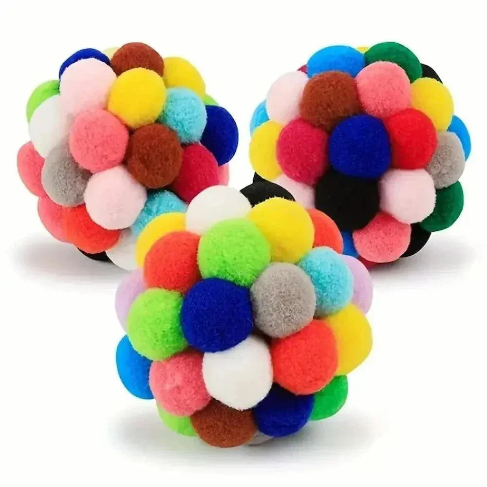 Colorful cat ball
