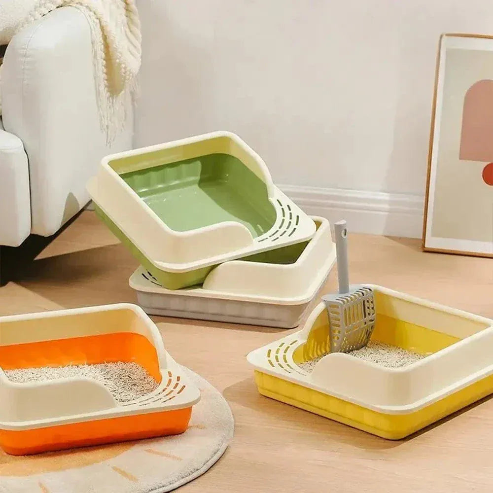 Corner cat litter box - Space-saving design