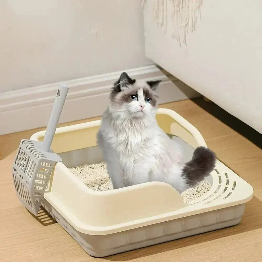 Corner cat litter box - Space-saving design