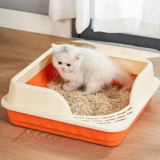 Corner cat litter box - Space-saving design