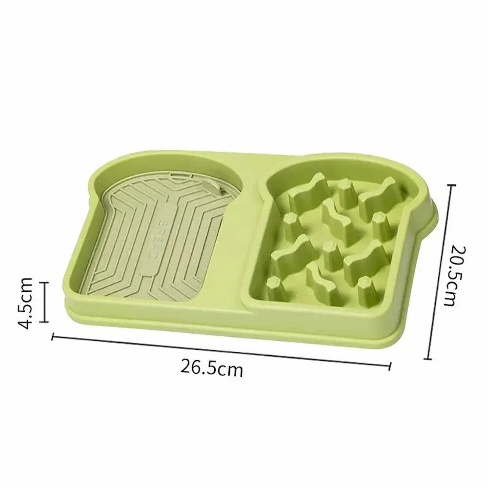 Double anti-gulping cat bowl