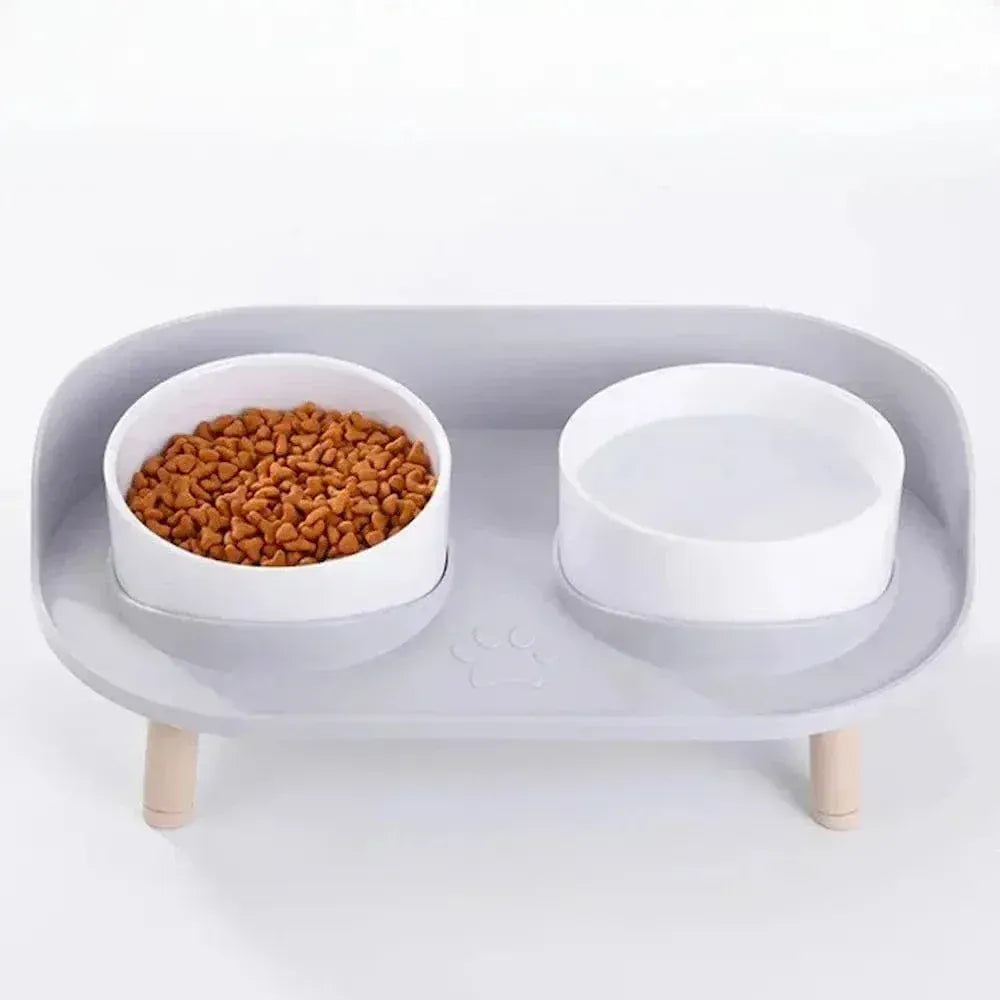 Double cat bowl - Ergonomic posture