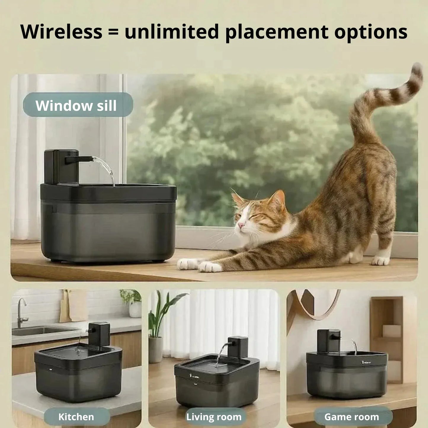 DownyPaws cat water fountain