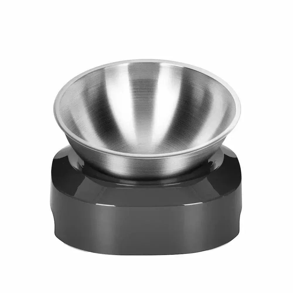 Elevated stainless steel cat bowl