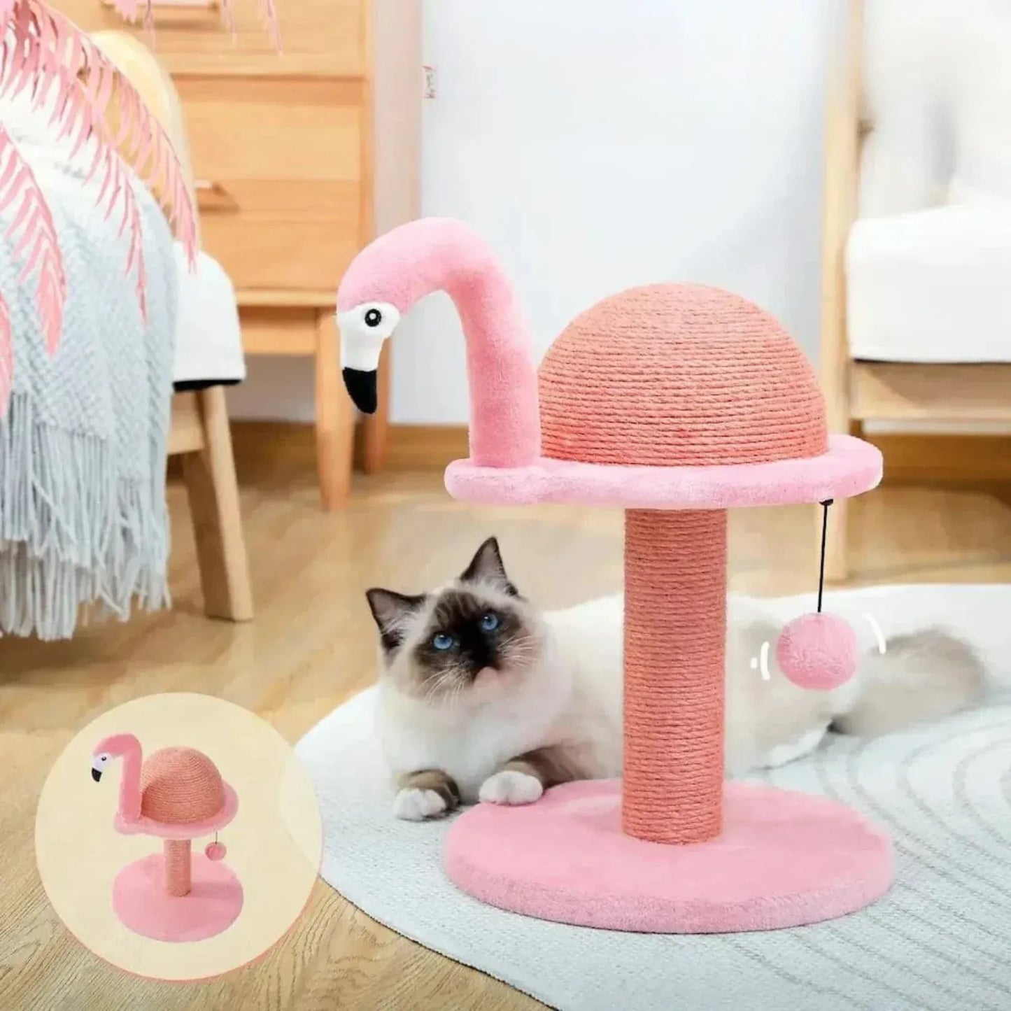 Flamingo Cat Scratching Post