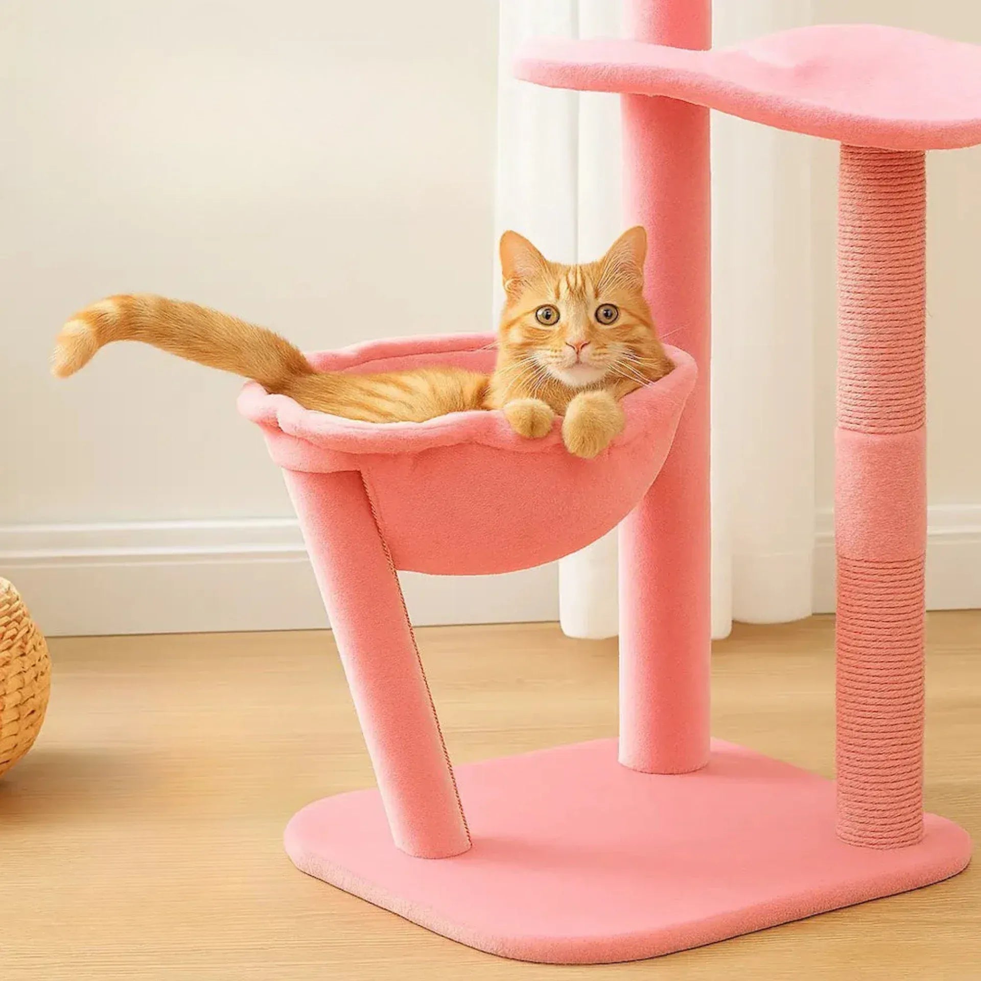 Flamingo cat tree