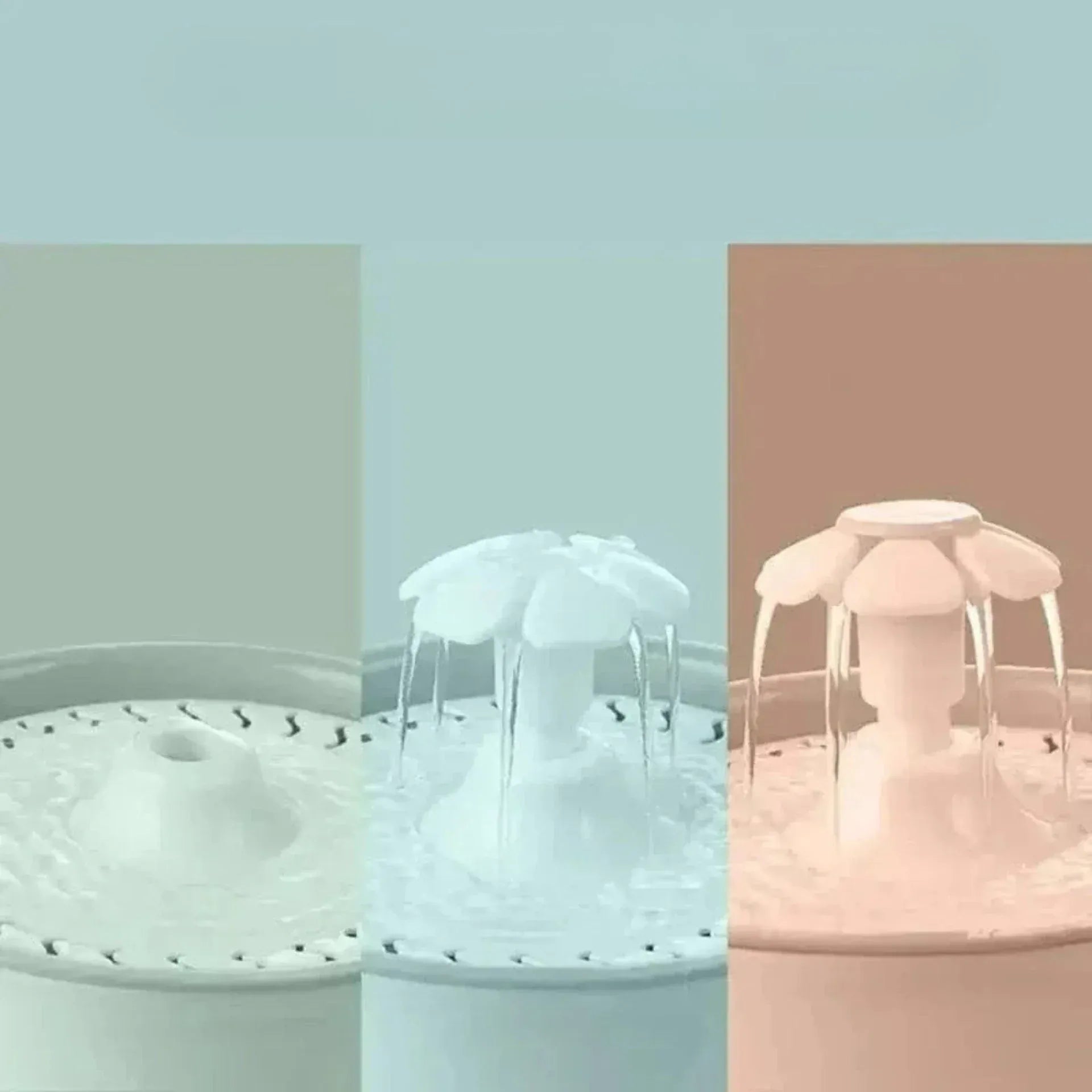 Flower cat water fountain