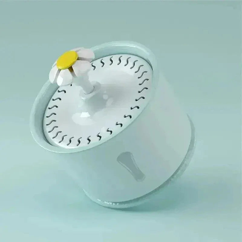 Flower cat water fountain