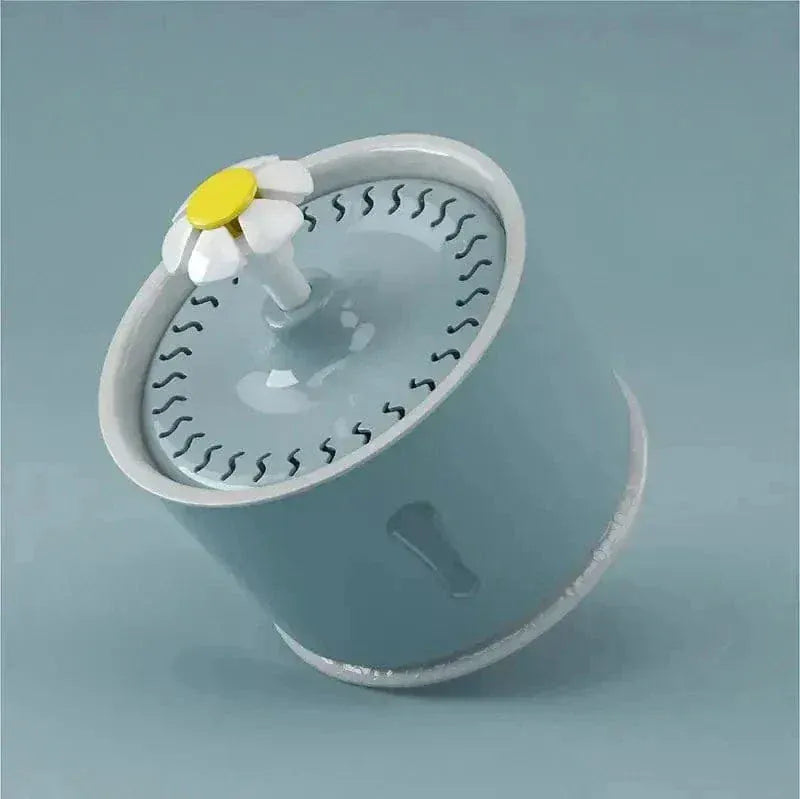 Flower cat water fountain