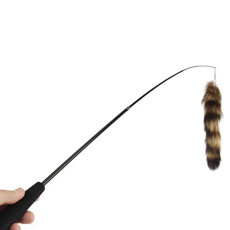 Fox tail cat toy