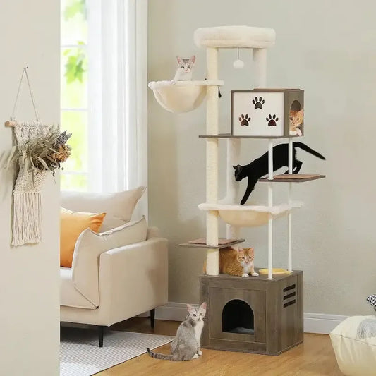 Furniture-style cat tree – 7 levels of elegance