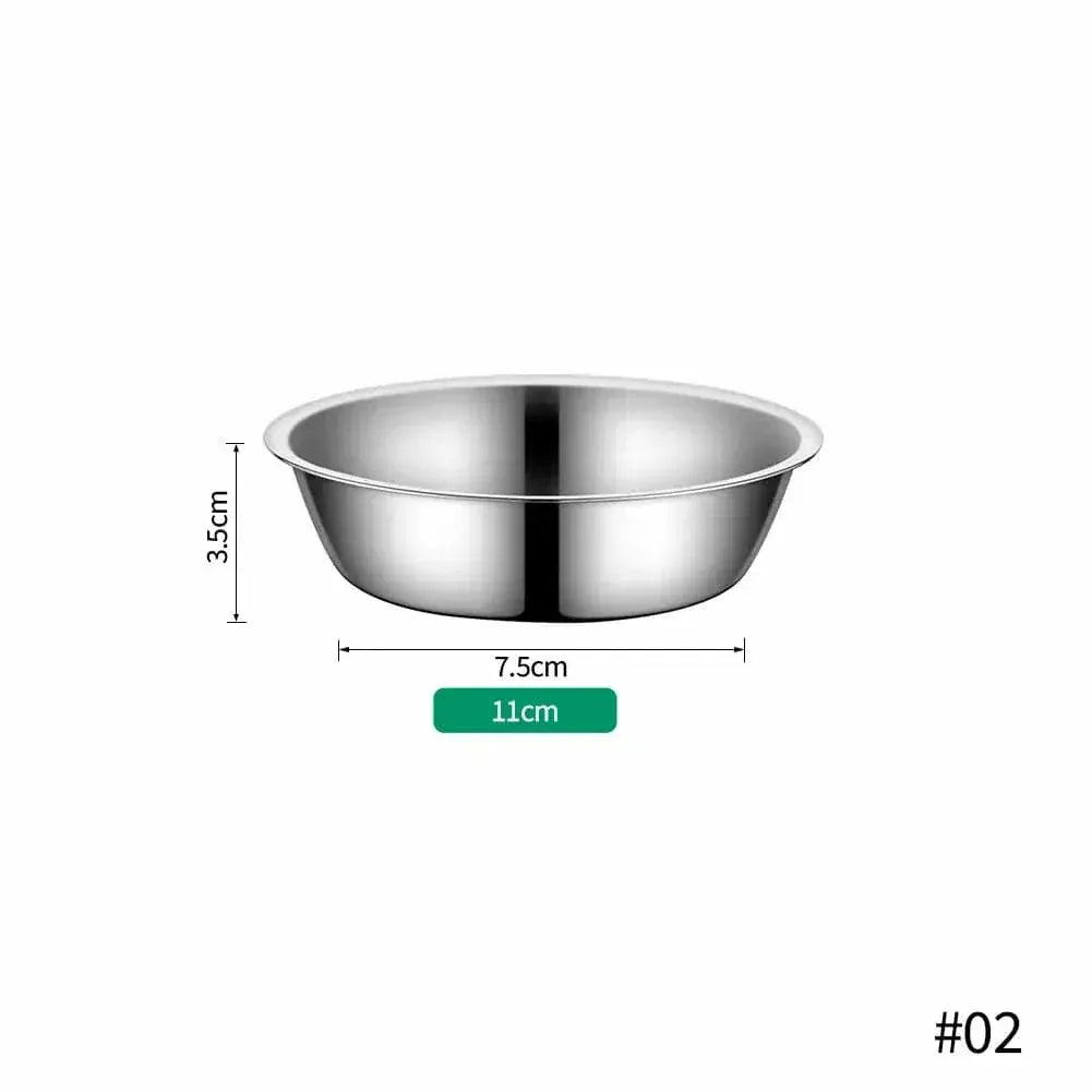 Hygienic stainless steel cat bowl