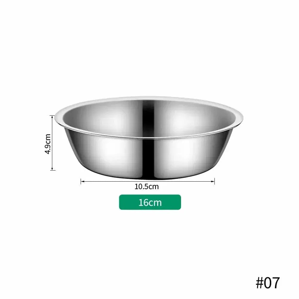 Hygienic stainless steel cat bowl