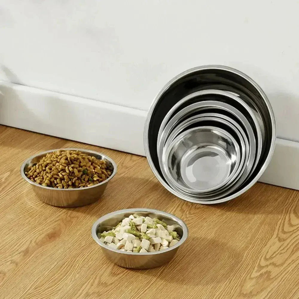 Hygienic stainless steel cat bowl