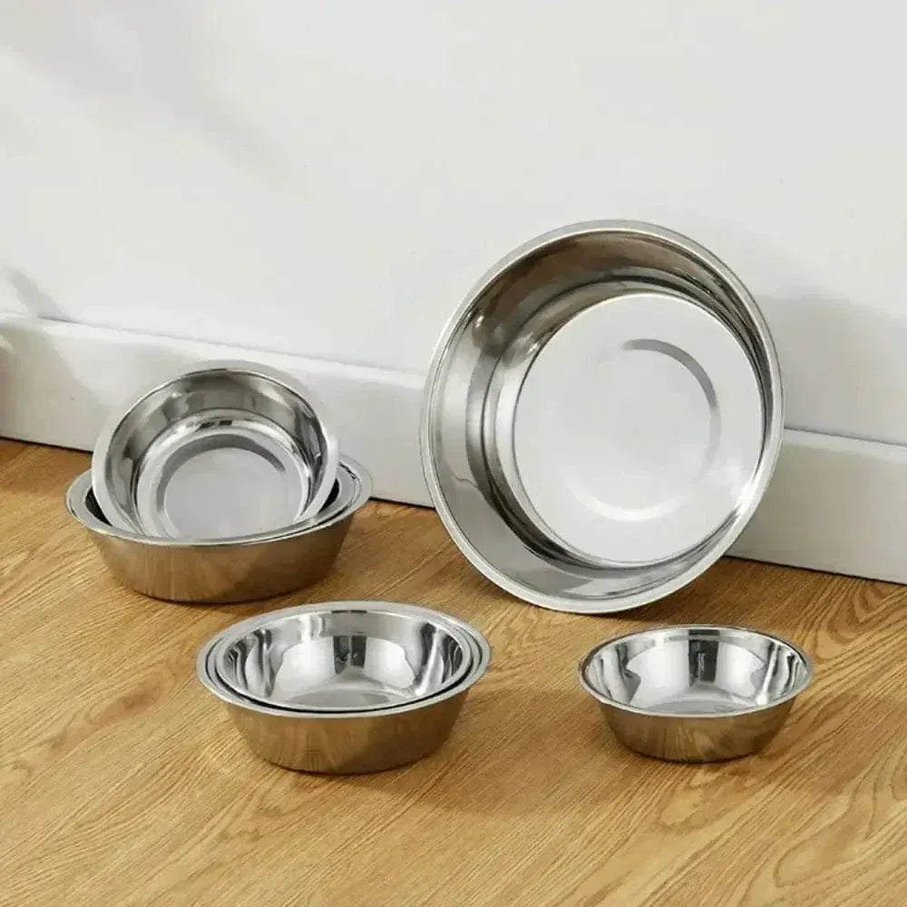 Hygienic stainless steel cat bowl