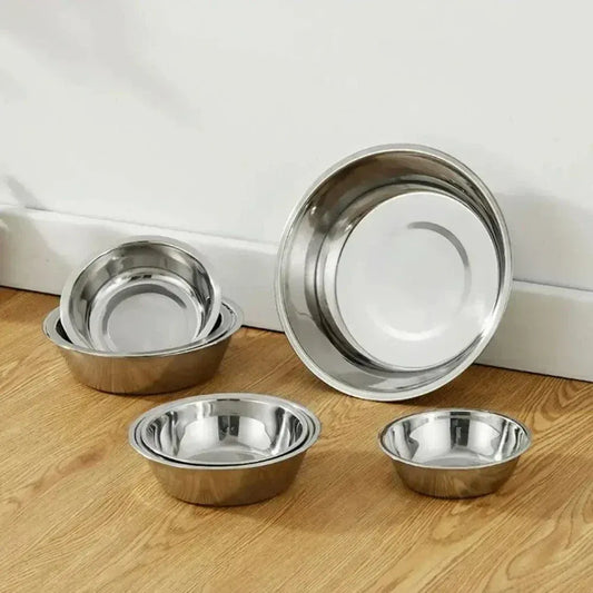 Hygienic stainless steel cat bowl