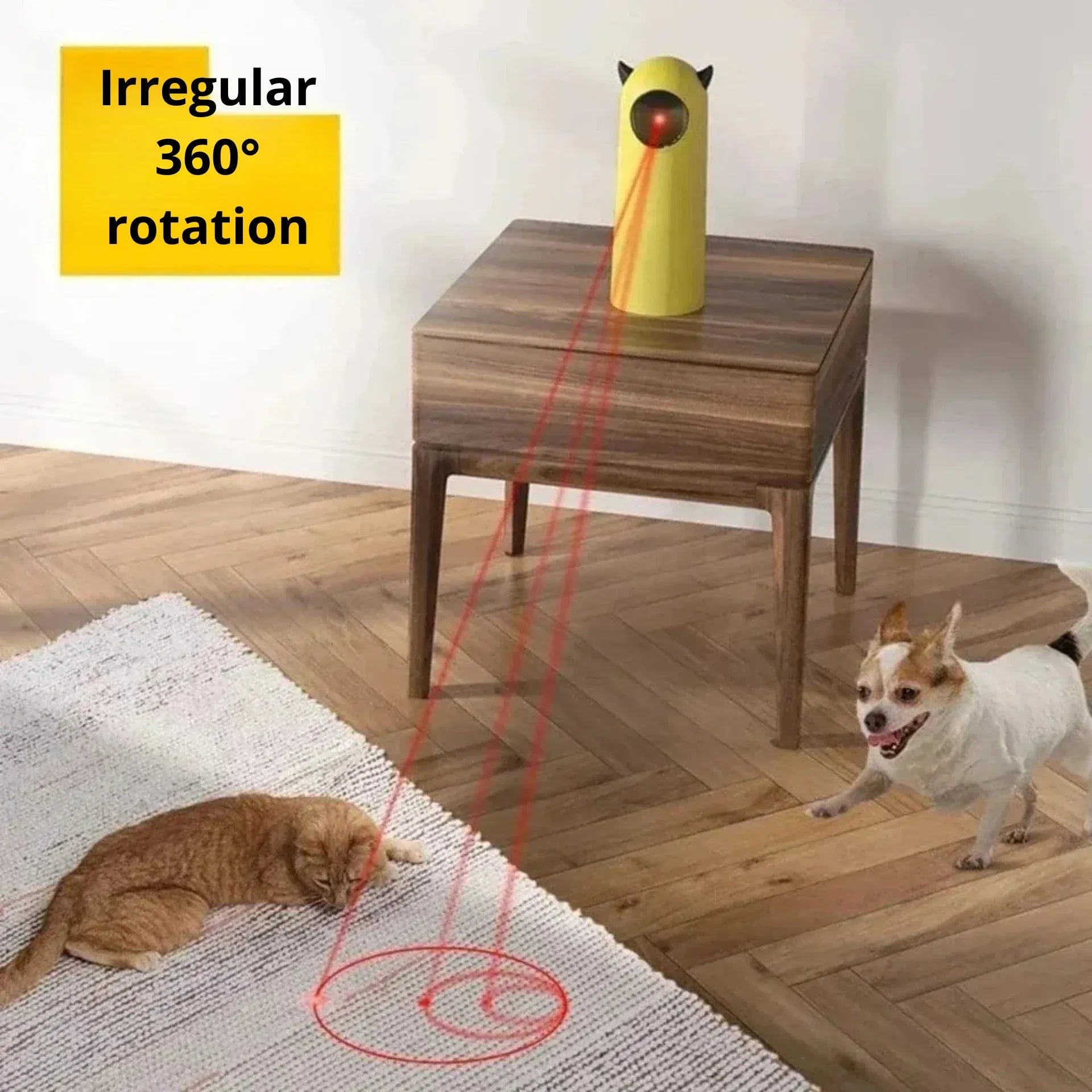 Interactive cat laser toy