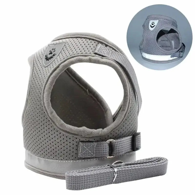 Mesh vest cat harness