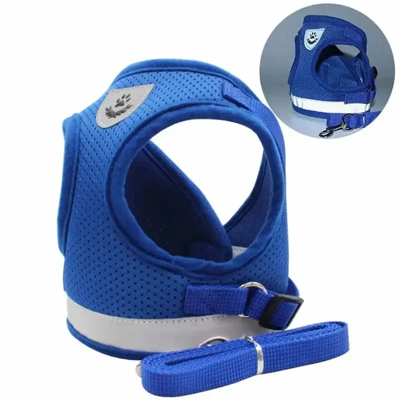 Mesh vest cat harness