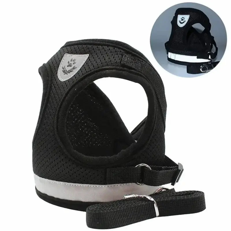 Mesh vest cat harness