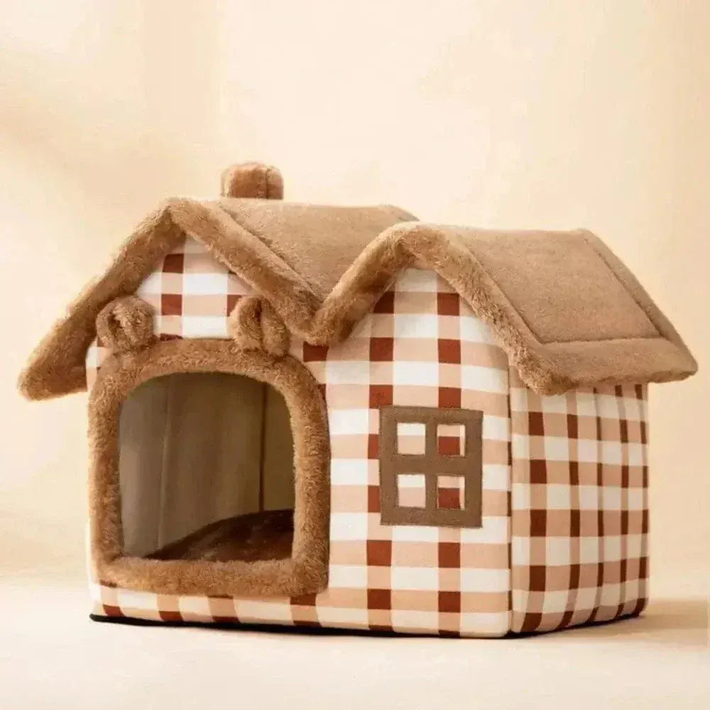 Plush Cat House – Warm, Soft & Washable Shelter