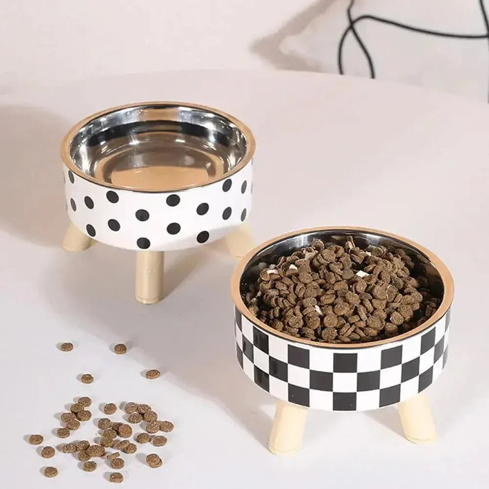 Raised cat bowl
