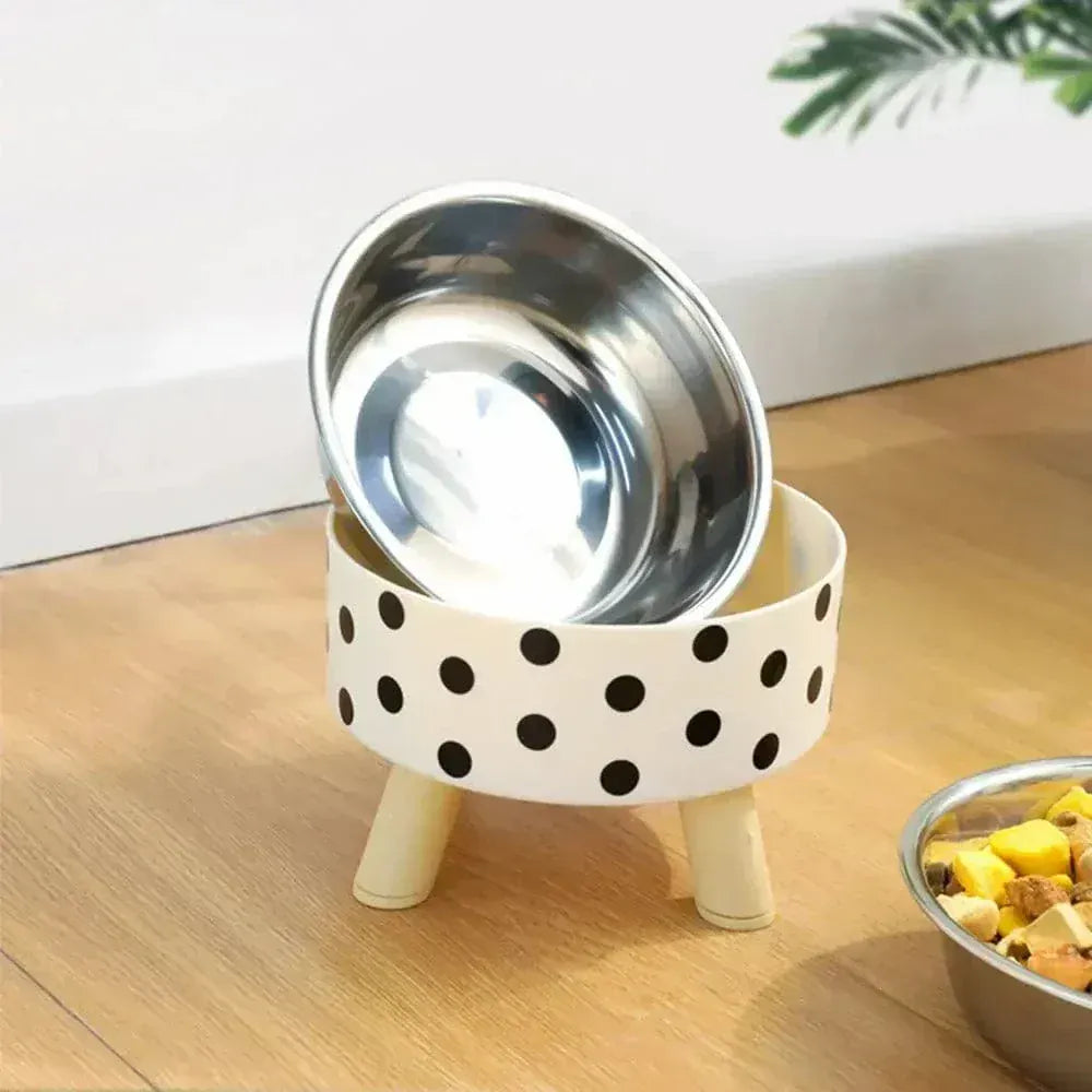 Raised cat bowl