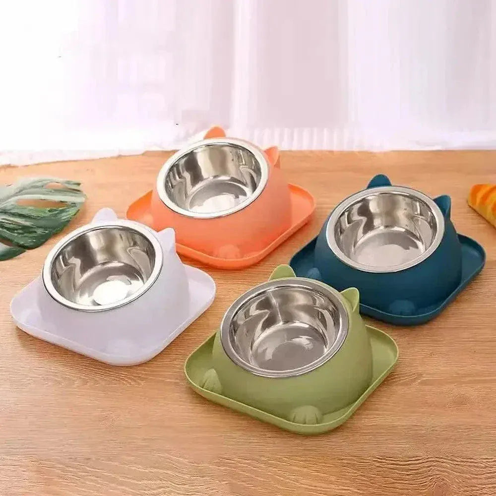 Raised kitten bowl 15°