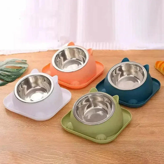 Raised kitten bowl 15°