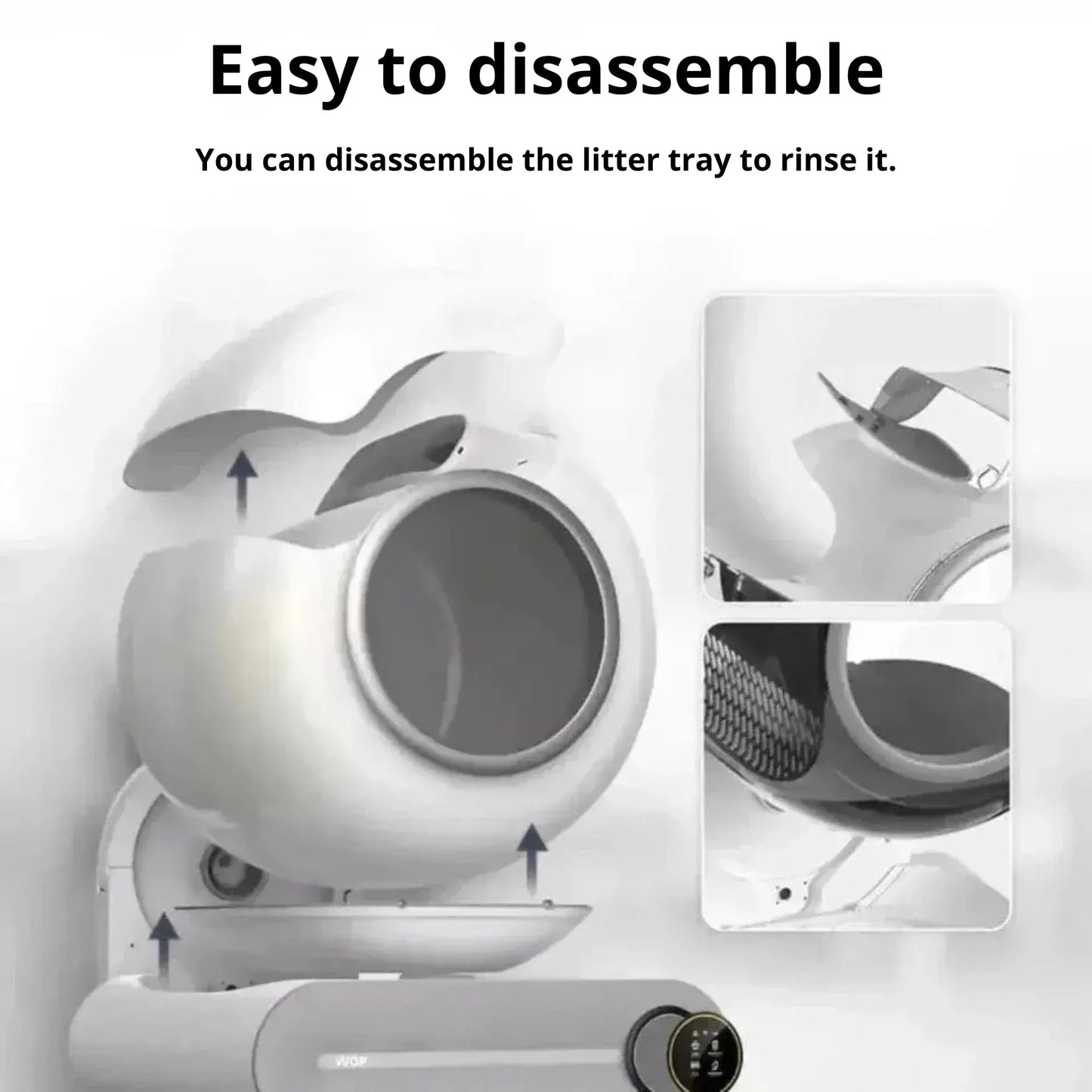 Self-cleaning cat litter box