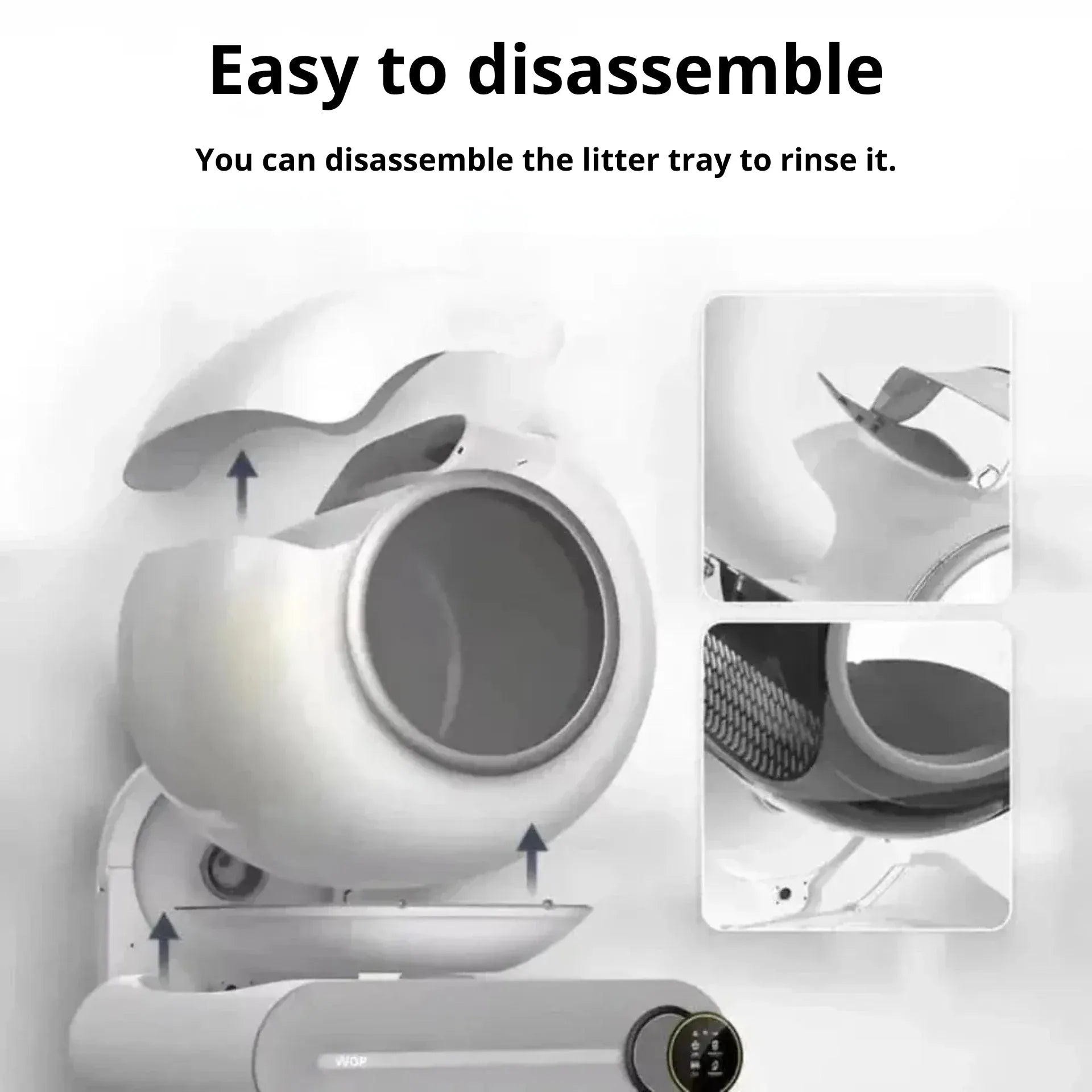 Self-cleaning cat litter box