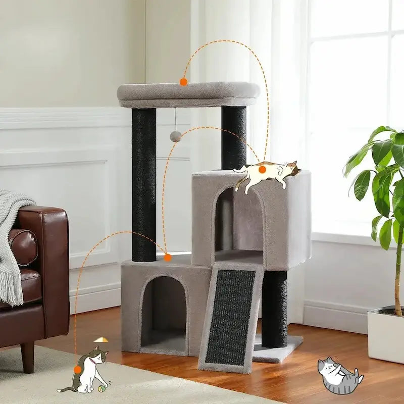Sisal cat tree – anti-scratch furniture solution