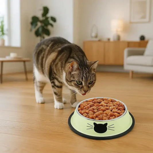 Stainless steel cat bowl