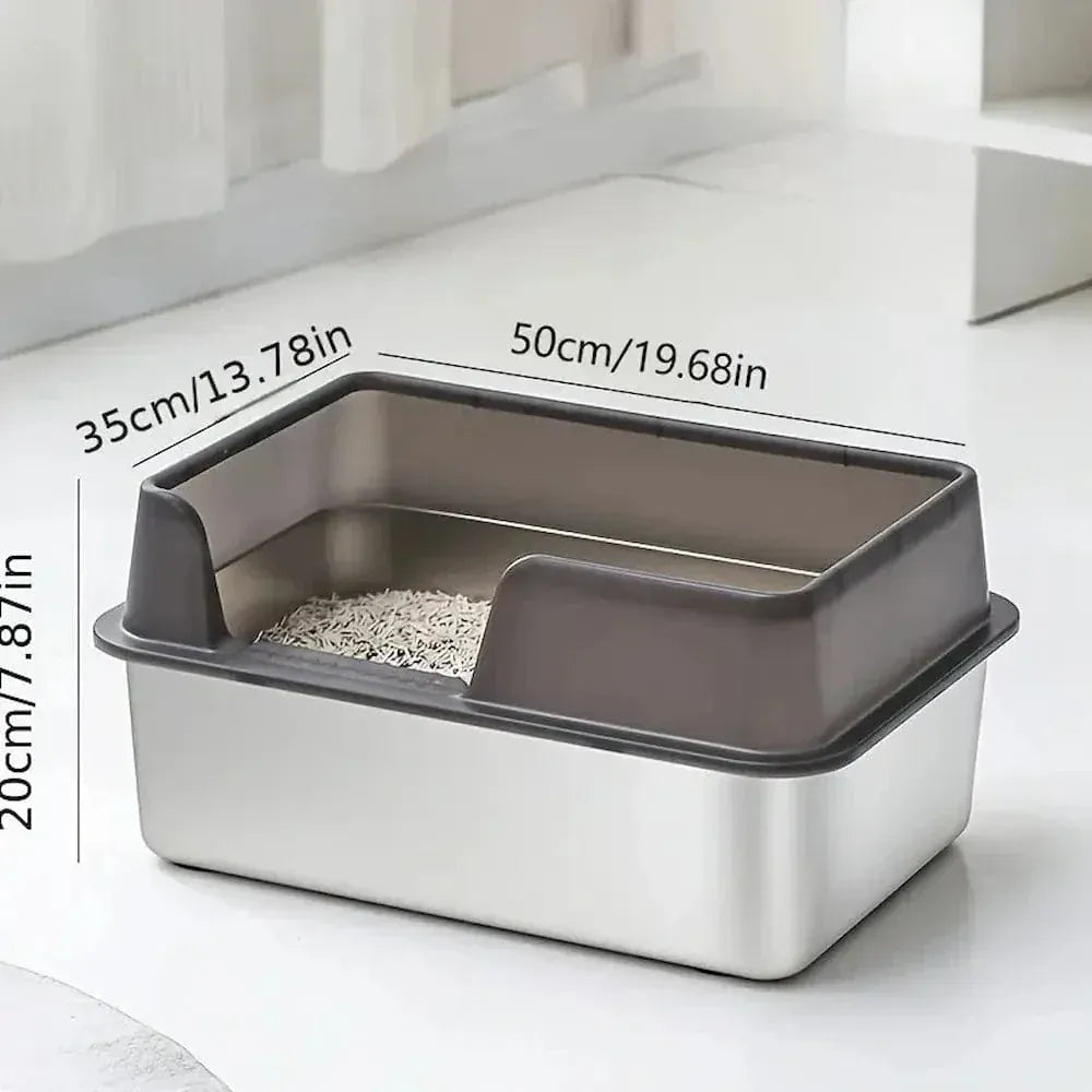 Stainless steel cat litter box