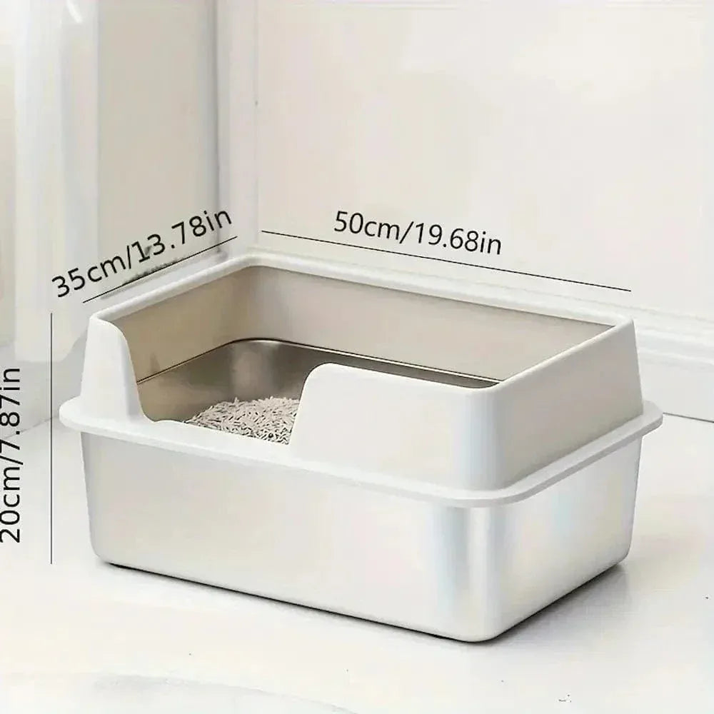 Stainless steel cat litter box