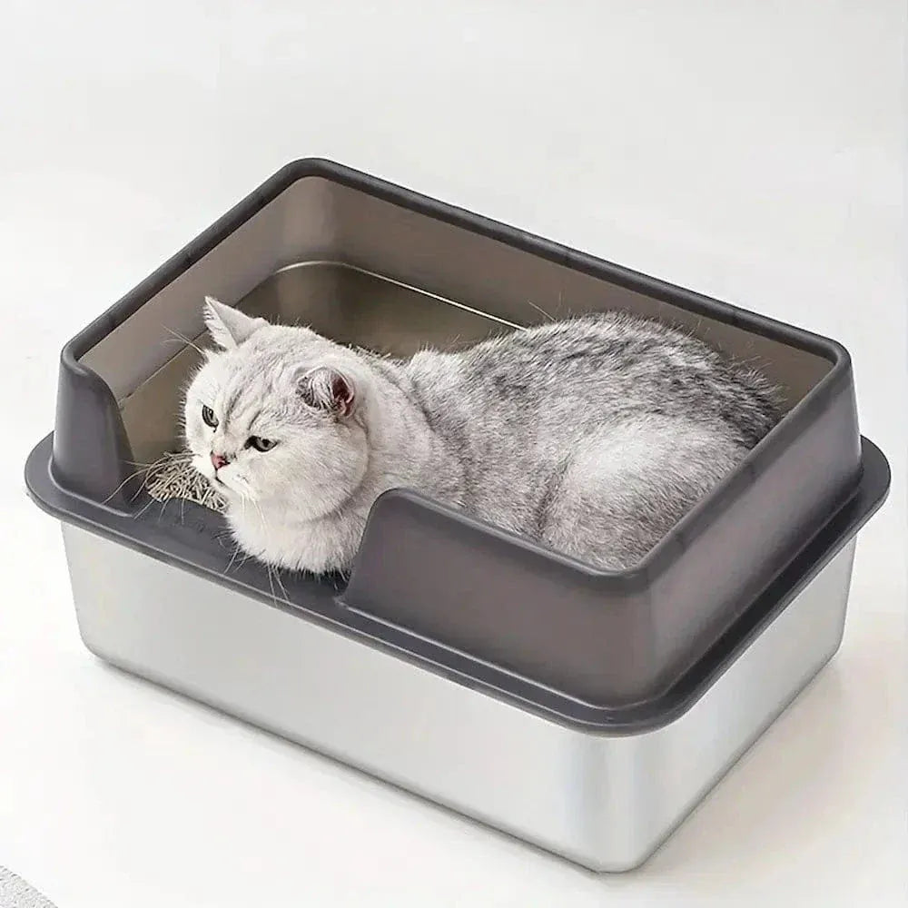 Stainless steel cat litter box