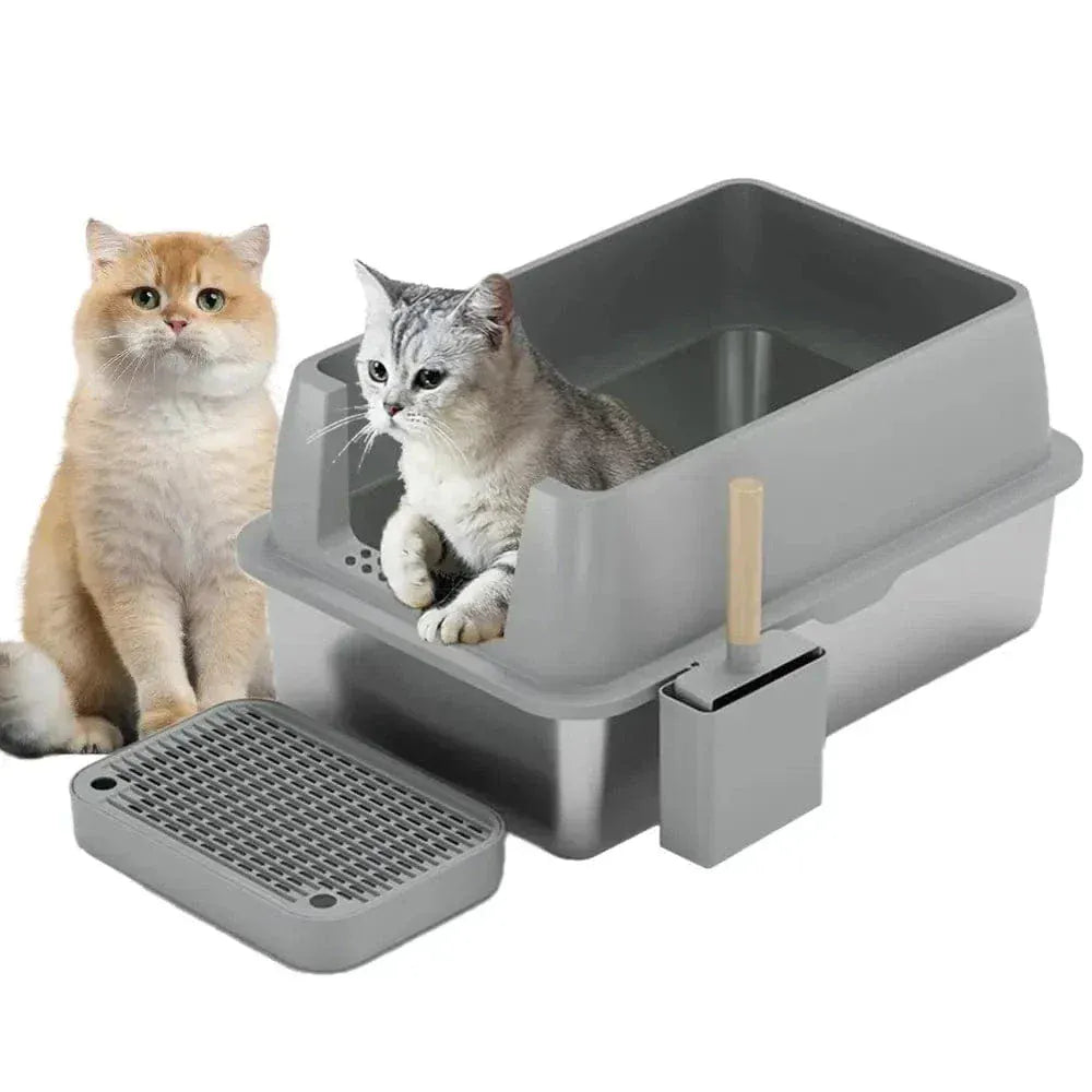 Stainless steel cat litter box XXL